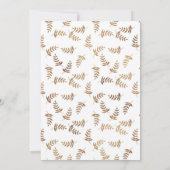 金ゴールドとホワイト結婚式招待状 招待状 (裏面)