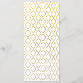 金ゴールドとホワエレガントイトロッコグラムのメ結婚ニュー メニュー (裏面)