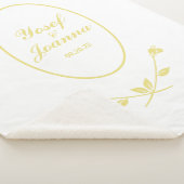 金ゴールドとホワ結婚イト シェルパブランケット (3/4)