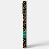 金ゴールドとラインストーンを用いた織物 Case-Mate iPhoneケース (裏面 / 左)