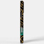 金ゴールドとラインストーンを用いた織物 Case-Mate iPhoneケース (裏面 / 右)