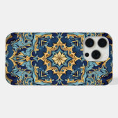 金ゴールドとルビ​​版木、銅版、版画 iPhoneケース (裏面横)