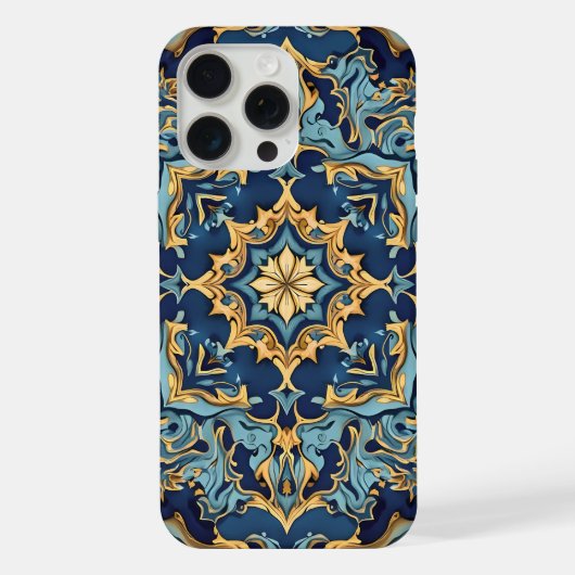金ゴールドとルビ​​版木、銅版、版画 iPhoneケース (裏面)