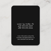 金ゴールドとレザー 名刺 (裏面)