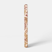 金ゴールドとレッドレースバラ SAMSUNG GALAXYケース (左側面)