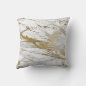 金ゴールドと大理石と金箔とグリッター クッション (裏面)