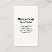 金ゴールドと大理石 |エステート実在ロゴ 名刺 (裏面)