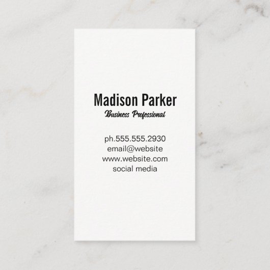 金ゴールドと大理石 |エステート実在ロゴ 名刺 (裏面)