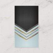 金ゴールドと斑入り高級幾何学模様 名刺 (裏面)