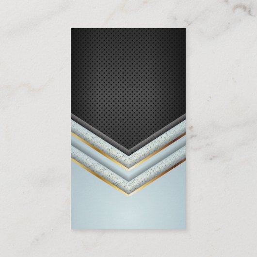 金ゴールドと斑入り高級幾何学模様 名刺 (裏面)