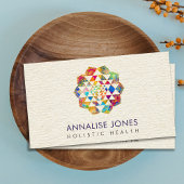 金ゴールドと水の色スリヤントラ/スリチャクラ 名刺