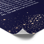 金ゴールドと海軍のナイトスター結婚ズの座席表 ポスター (角)