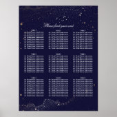 金ゴールドと海軍のナイトスター結婚ズの座席表 ポスター (正面)