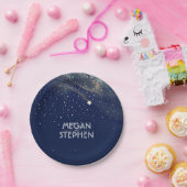 金ゴールドと海軍射撃、 発砲スターナイト結婚ズ ペーパープレート (パーティー)