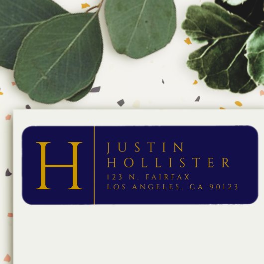 金ゴールドと海軍 |クラス差出人住所ラベル ラベル