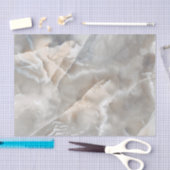 金ゴールドと灰色の大理石 薄葉紙 (クラフト)