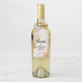 金ゴールドと白いバルーン ボトルネックタグ (ボトル)