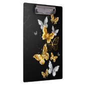 金ゴールドと白い蝶 クリップボード (右)