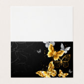 金ゴールドと白い蝶 名刺 (外部フラット)