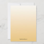 金ゴールドと白い風船の大晦日の招待状 (裏面)