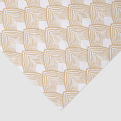 金ゴールドと白のアールデコパターン 薄葉紙 (詳細)