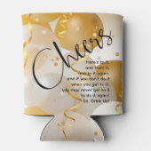 金ゴールドと白のバルーンの応援 缶クーラー (裏面)