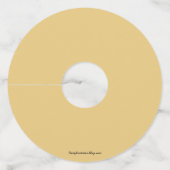 金ゴールドと白のバルーンパーティー ワイングラスタグ (裏面)