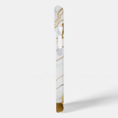 金ゴールドと白の大理石抽象芸術 Case-Mate iPhoneケース (裏面 / 左)