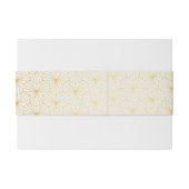 金ゴールドと白の幾何学的アールデコ 招待状ベリーバンド (裏面例)