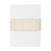 金ゴールドと白の幾何学的アールデコ 招待状ベリーバンド (裏面例)