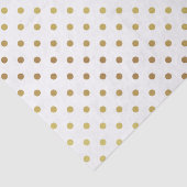 金ゴールドと白の水玉模様 薄葉紙 (詳細)