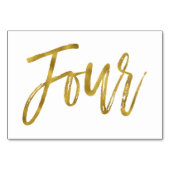 金ゴールドと白エレガントの表(4) テーブルナンバー (裏面)