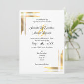 金ゴールドと白結婚の 招待状 (スタンド正面)