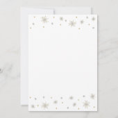 金ゴールドと白 |シックモダン40th誕生日パーティー 招待状 (裏面)