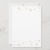 金ゴールドと白 |シックモダン70thバースデーパーティー 招待状 (裏面)