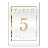 金ゴールドと白 – テーブルカード (裏面)