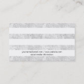 金ゴールドと白 |ラグジュアリーII 名刺 (裏面)