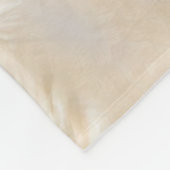 金ゴールドと真珠 – (ばちゃばちゃ)跳ねると流れ フリースブランケット (角)