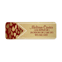 金ゴールドと紅葉模様