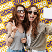 金ゴールドと紫の卒業背景 タペストリー