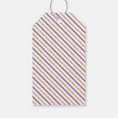 金ゴールドと紫 |パーティモダンーのお願いありがとうございますラベル ギフトタグ (裏面)