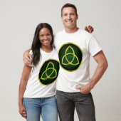金ゴールドと緑のトークトラ Tシャツ (ユニセックス)