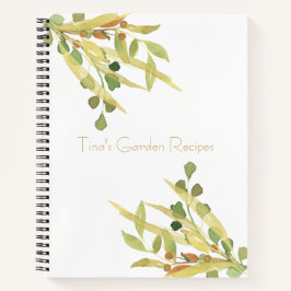 金ゴールドと緑の葉のレシピ開催者 ノートブック