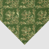 金ゴールドと緑の赤いヴィンテージマスク2 薄葉紙 (詳細)