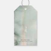 金ゴールドと緑結婚園ありがとう ギフトタグ (裏面)