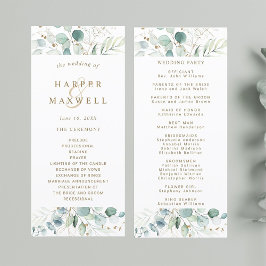 金ゴールドと緑結婚植物式 プログラム