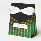 金ゴールドと緑 フェイバーボックス (正面サイド)