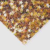 金ゴールドと茶色の星模様 薄葉紙 (詳細)