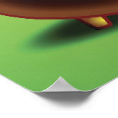 金ゴールドと虹ポット ポスター (角)