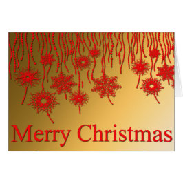 金ゴールドと赤いメリークリスマス